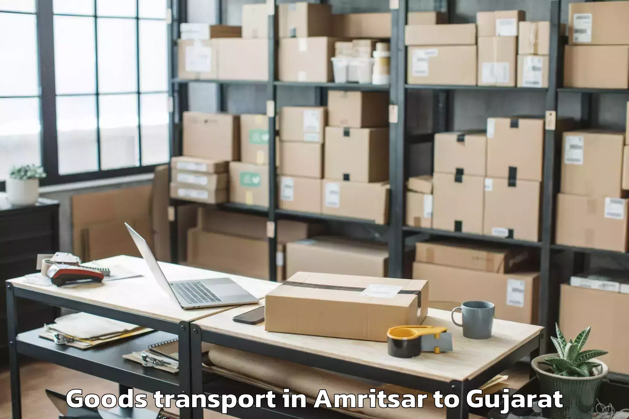 Hassle-Free Amritsar to Kadi Goods Transport